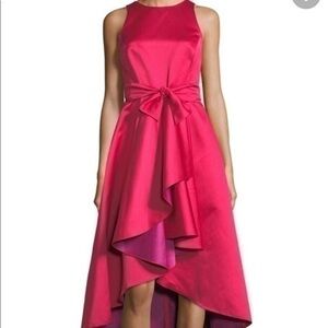 NWT Shoshanna Two Tone Taffeta Ruffle Midi Dress